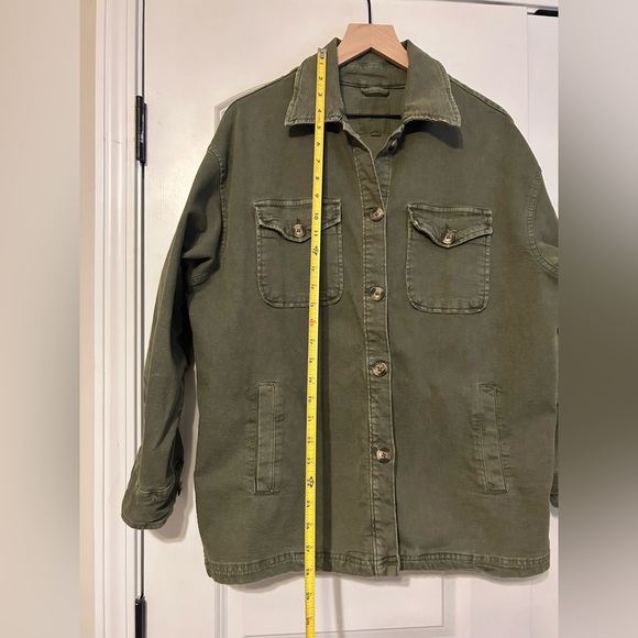 Aerie Olive Green Oversized Utility Jacket - Picture 7 of 7